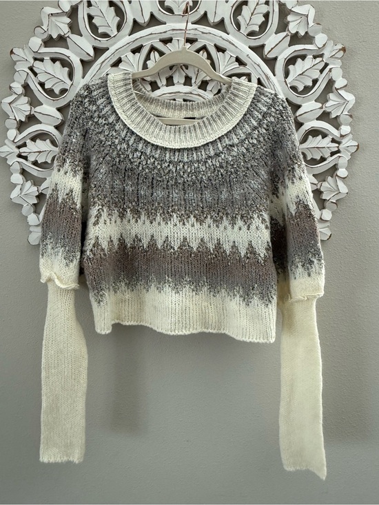 Free People Sweaters - Free People Home for the Holidays Sweater Balloon Sleeve Wool Blend, Small
